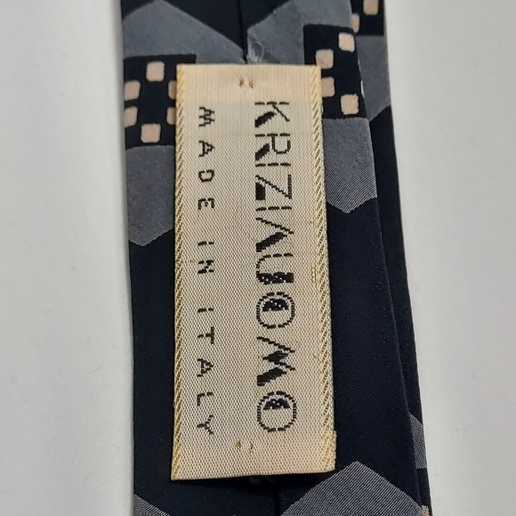 Vintage 80s Krizia Uomo Silk Neck Tie - Picture 7 of 8